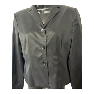 Ann Taylor Black Blazer Womens Size 8 Classic Career Business Casual